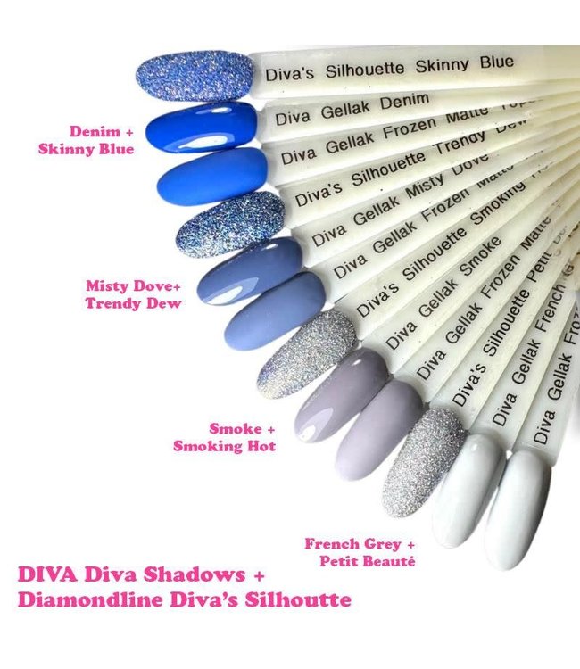 Set Gellak Diva Shadows 4 st. 10 ml.