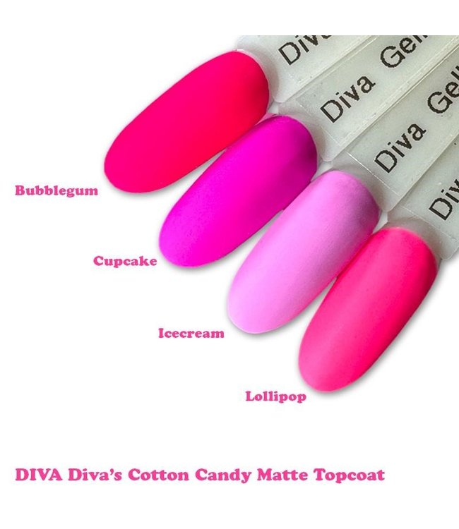 Set Gellak Diva's Cotton Candy 4 st. 10 ml.