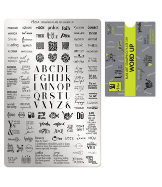 Moyra Stempelplaat 129 Word Up