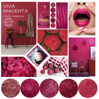 Urban Nails Viva Magenta Glitter Collection