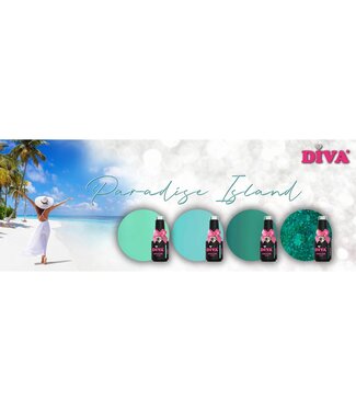 Diva Set Gellak Paradise Island 4 st. 15 ml.