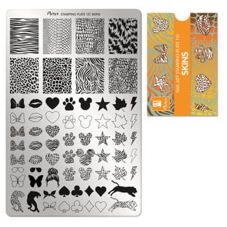 Moyra Stempelplaat 131 Skins met gratis Try on Sheet