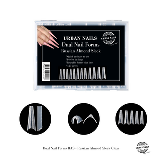 Urban Nails Dual Nail Forms Russian Almond Sleek 120 st.