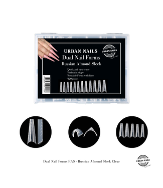 Urban Nails Dual Nail Forms Russian Almond Sleek 120 st.