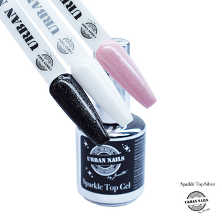 Urban Nails Sparkle Top Gel Zilver