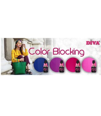 Diva Set Gellak Color Blocking 4 st.