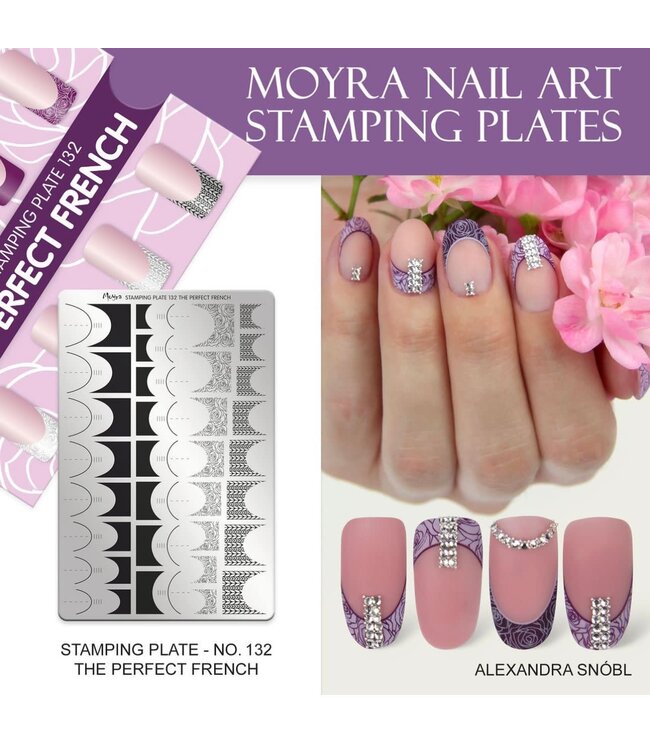 Stempelplaat 132 The Perfect French met gratis Try on Sheet