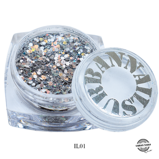 Urban Nails Inlay Glitter 01