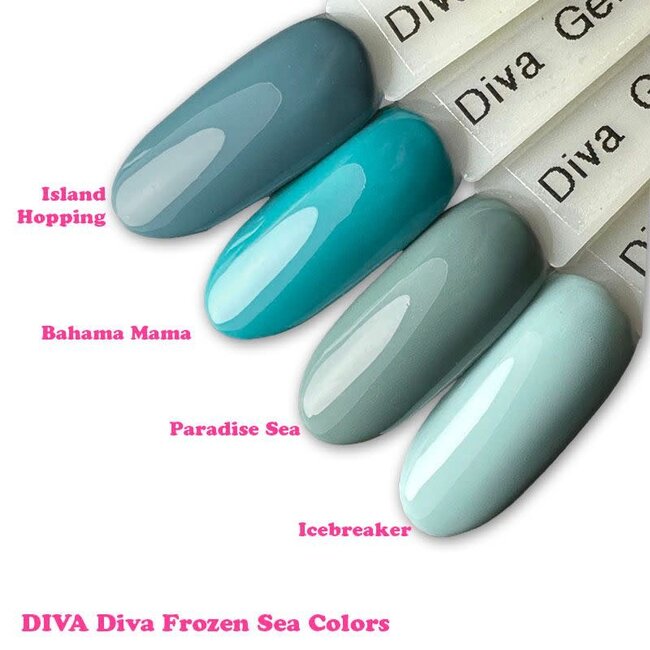 Set Gellak Diva Frozen Sea 4 st. 10 ml.