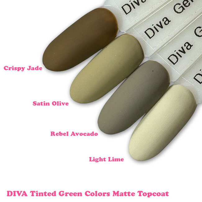 Set Gellak Tinted Green Colors 4 st. 10 ml.