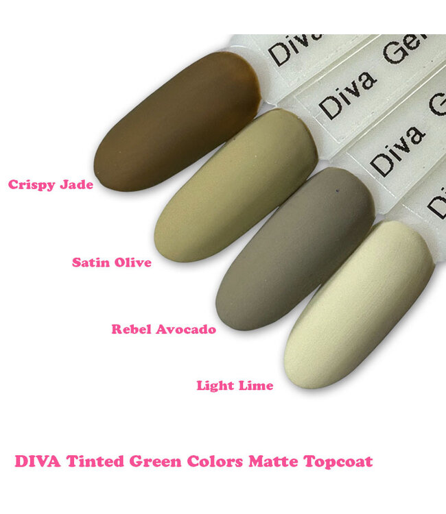 Set Gellak Tinted Green Colors 4 st. 10 ml.