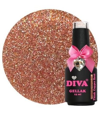 Diva 343 Gellak Think Copper Rosé 15 ml.