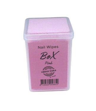 Urban Nails Nail Wipes Box - Pink