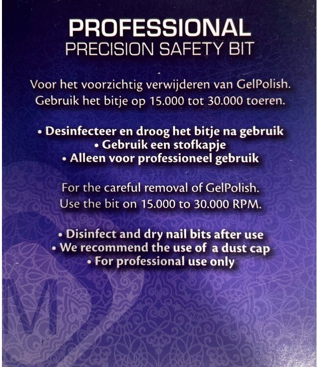 Safety Bit, Rechtshandig