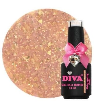 Diva Gel in a Bottle Shimmering Gold 15 ml.