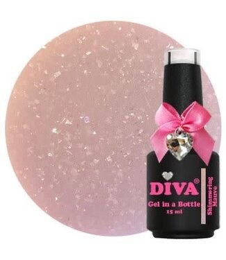Diva Gel in a Bottle Shimmering Mauve 15 ml.