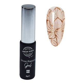 Urban Nails Silver Painting Gel 03