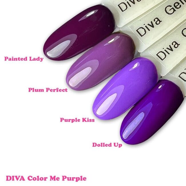 Set Gellak Color me Purple 4 st. 10 ml.