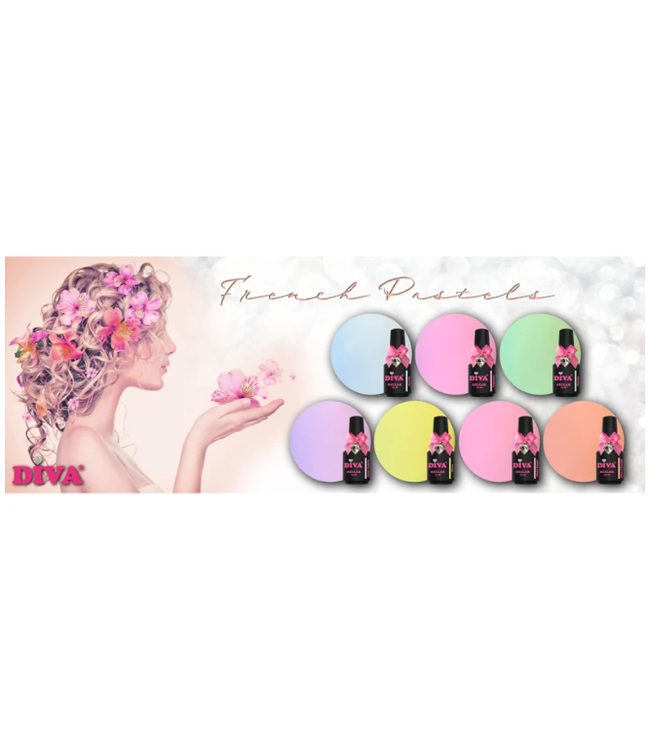 Set Gellak French Pastel 7 st. 10 ml.