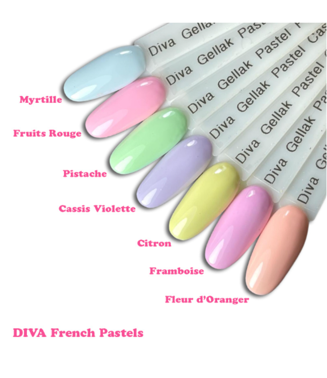 Set Gellak French Pastel 7 st. 10 ml.