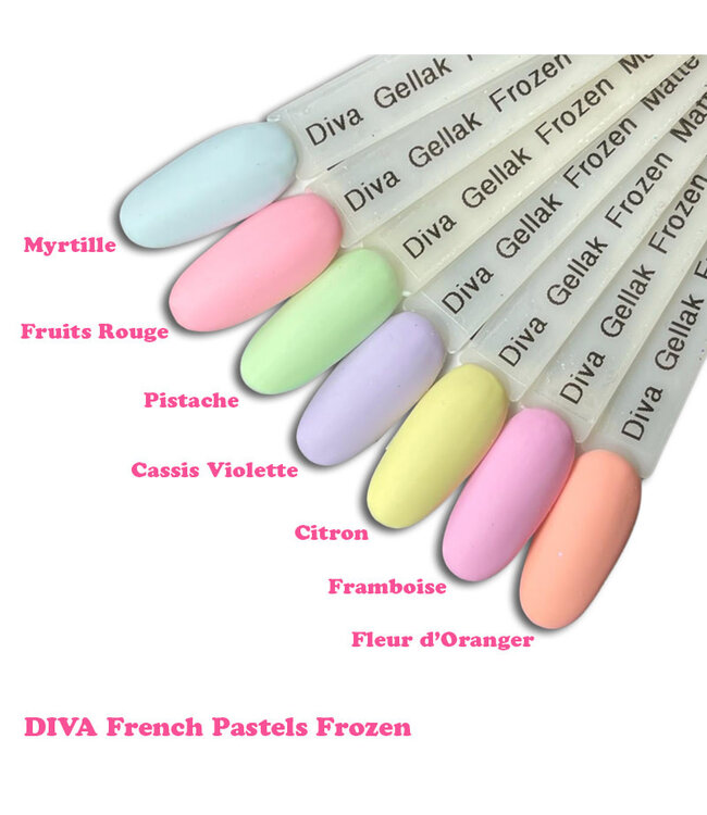 Set Gellak French Pastel 7 st. 10 ml.