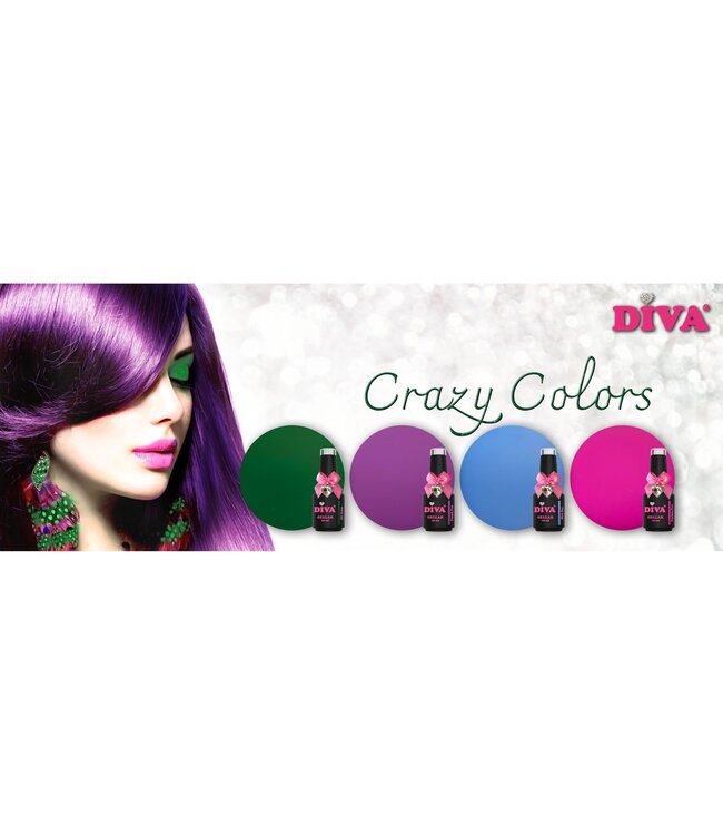 Set Gellak Crazy Colors 4 st. 10 ml.