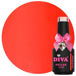 Diva 63 Gellak Coral Orange 10 ml.