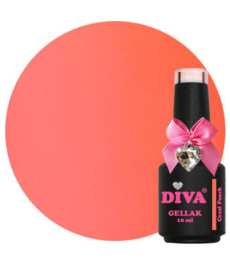 Diva 64 Gellak Coral Peach 10 ml.