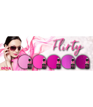 Diva Set Gellak Flirty 5 st. 10 ml.