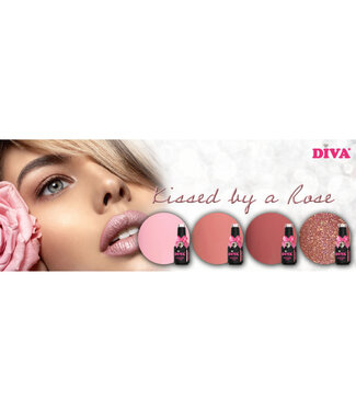 Diva Set Gellak Kissed by a Rose 4 st. 10 ml.