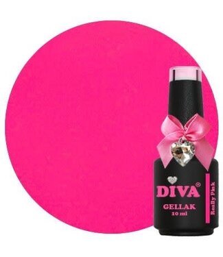 Diva 368 Gellak Neon Really Pink 10 ml.