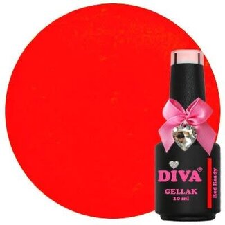 Diva 372 Gellak Neon Red Ready 10 ml.