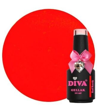 Diva 372 Gellak Neon Red Ready 10 ml.