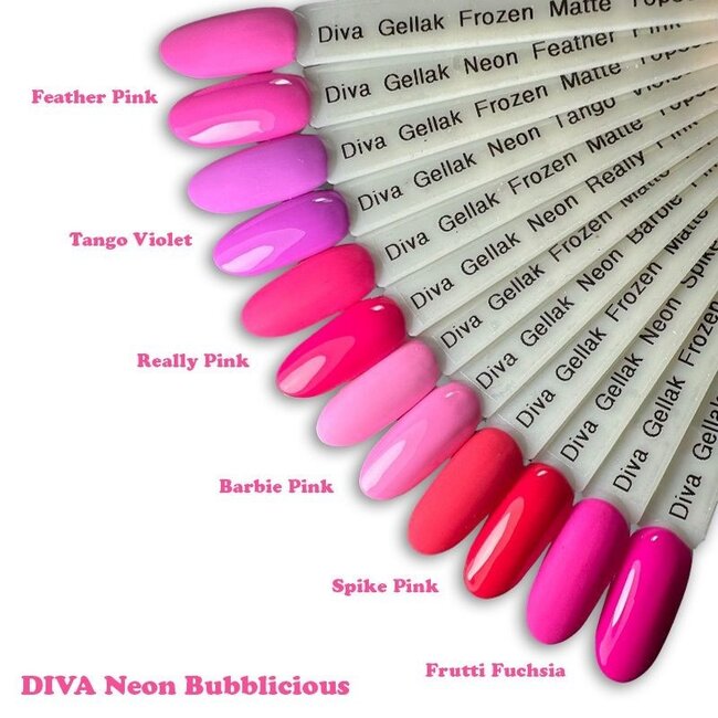 Set Gellak Neon Bubblicious 6 st. 10 ml.