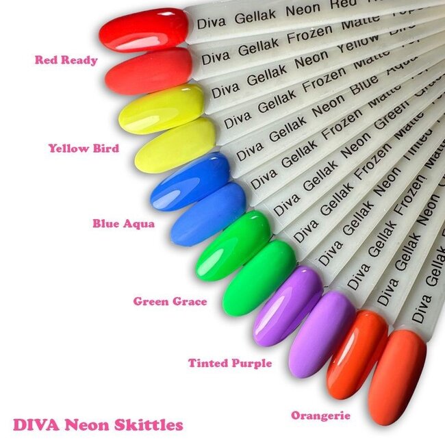 Set Gellak Neon Skittles 6 st. 10 ml.