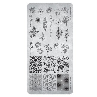 Magnetic Stempelplaat 66 Flower Power