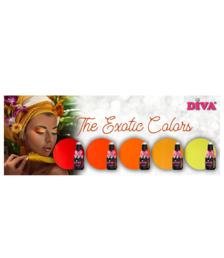 Diva Set Gellak The Exotic Colors 5 st. 10 ml.