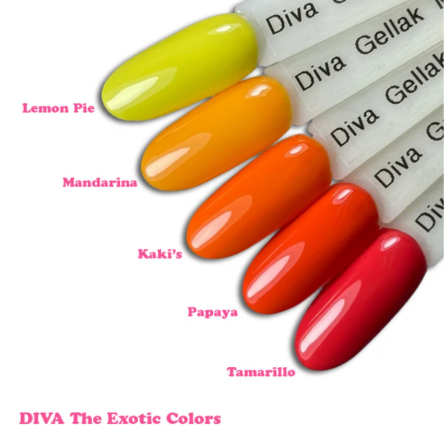 Set Gellak The Exotic Colors 5 st. 10 ml.