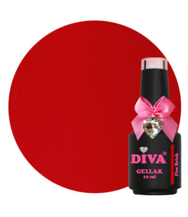 Diva 189 Gellak Fire Brick 10 ml.