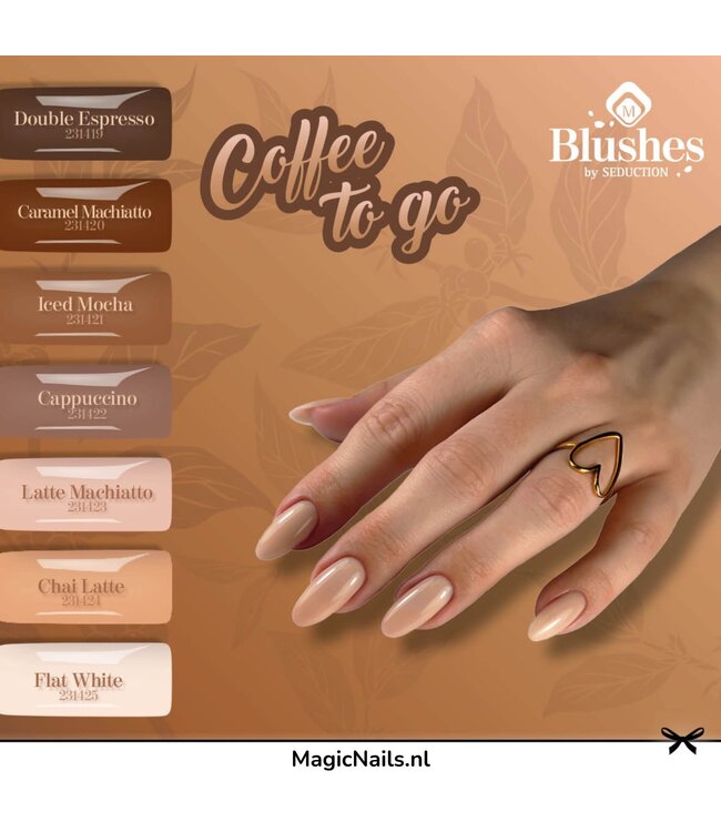 Set Blush Gel Coffee to go Collection, 7 stuks