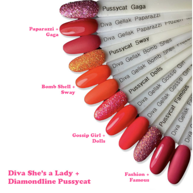 Set Gellak She's a Lady 4 st. 10 ml.