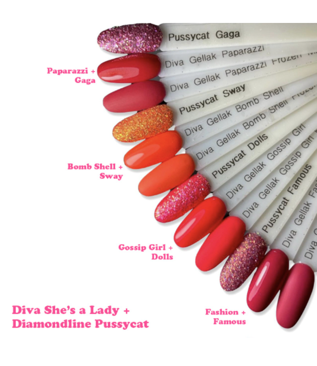 Set Gellak She's a Lady 4 st. 10 ml.