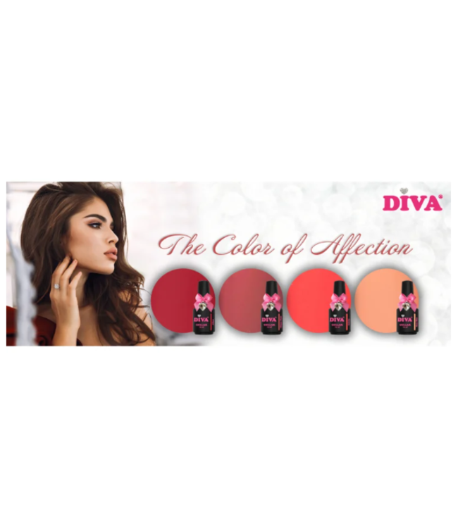 Diva Set Gellak The Color of Affection 4 st. 10 ml.