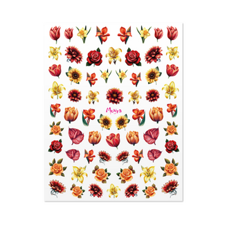 Moyra Water Decal 05 Flowers
