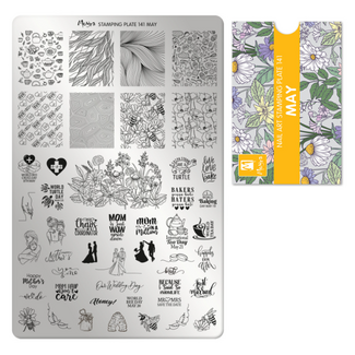 Moyra Stempelplaat 141 May met gratis Try on Sheet