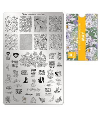 Moyra Stempelplaat 141 May met gratis Try on Sheet