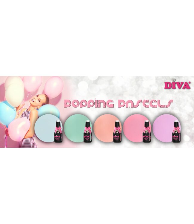 Set Gellak Popping Pastels 5 st. 10 ml.