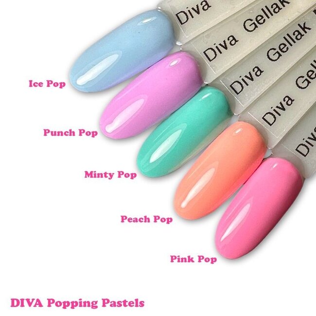 Set Gellak Popping Pastels 5 st. 10 ml.