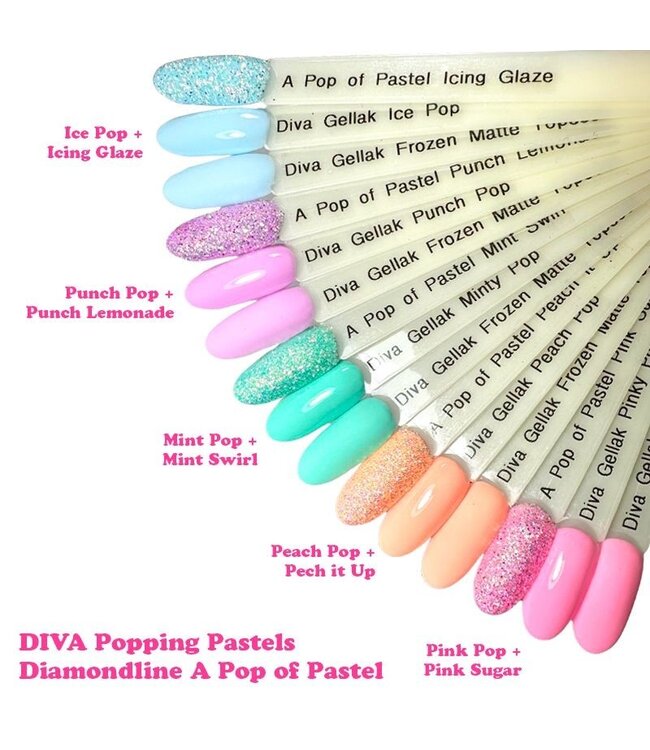 Diamond Line a Pop of Pastel 5 st.
