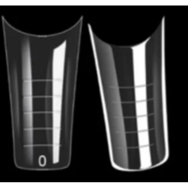 Dual Form Tips Clear Ballerina 120 st.
